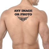 Personalised Temporary Back Tattoo