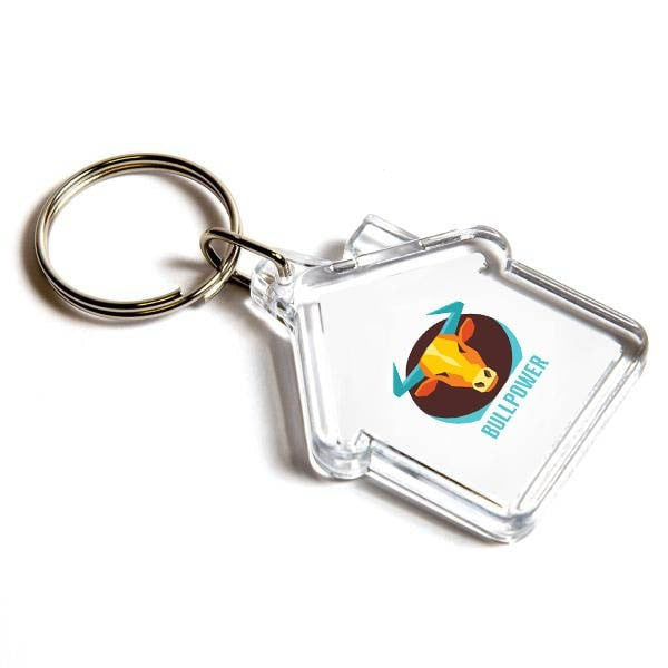 Personalised Keyring 35mm x 33mm House