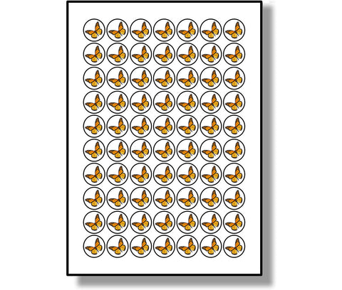 Sheet of 70 Stickers 25mm Round