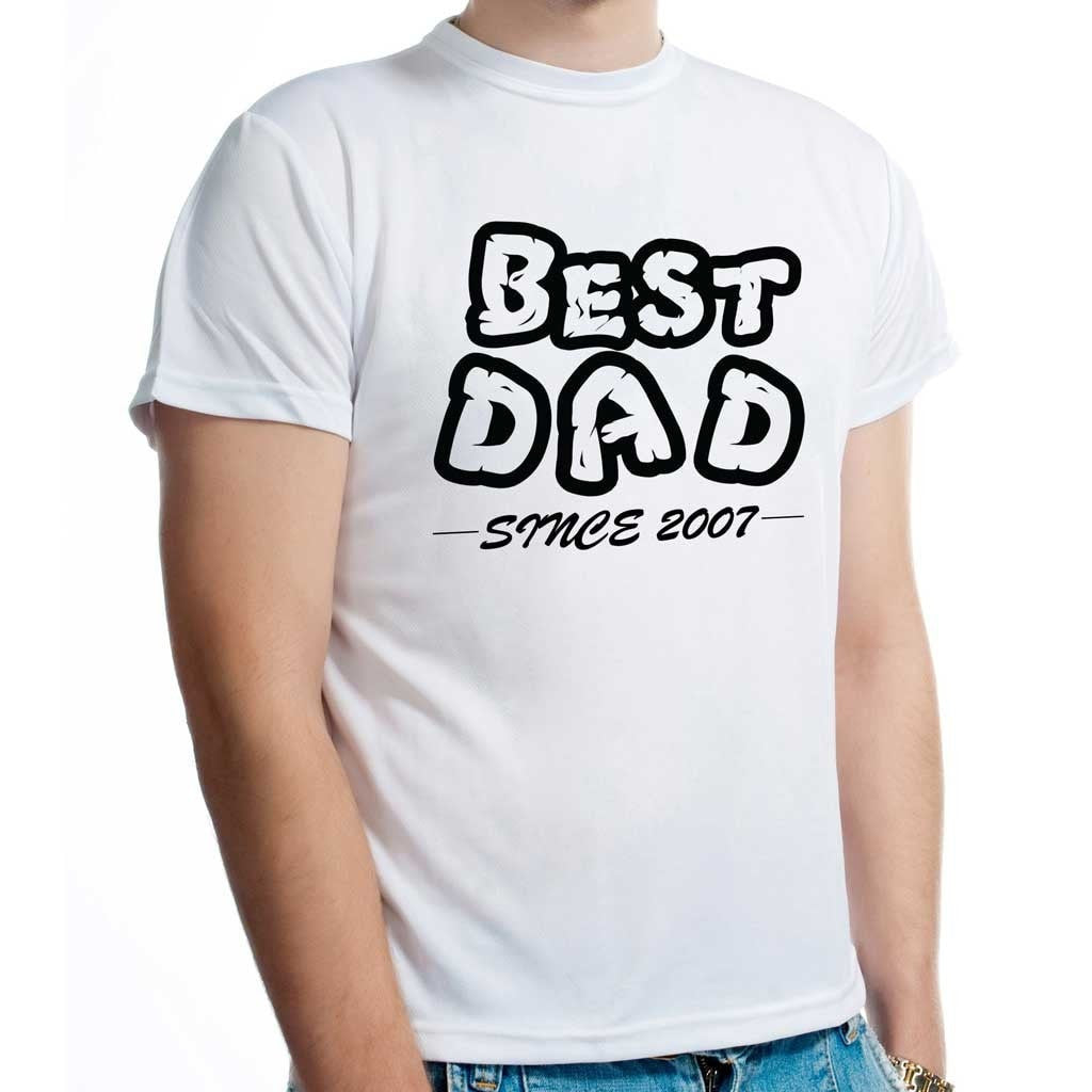 Best Dad Personalised T-shirt Add Any Year