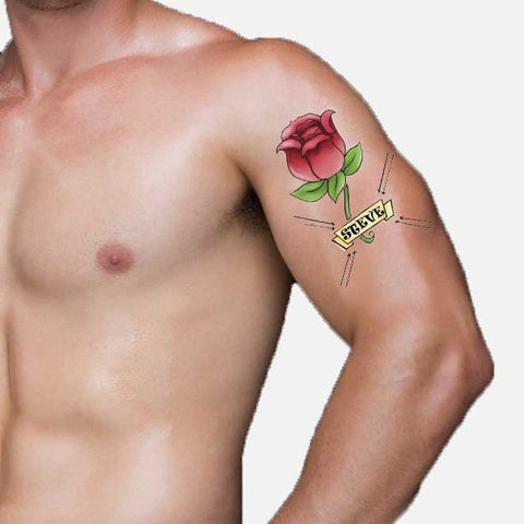 Personalised Rose Tattoo