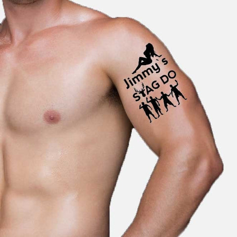 Personalised Stag Do Tattoo