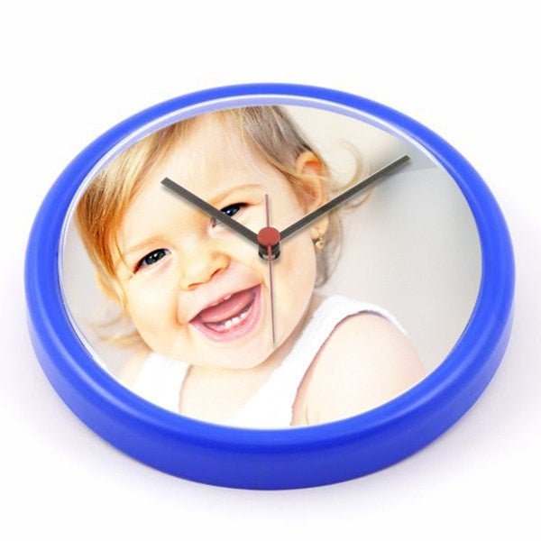Personalised Wall Clock Blue